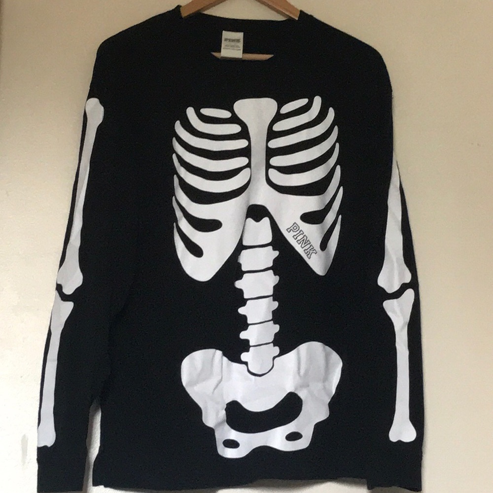 🌟Limited ED Victoria’s Secret PINK Skeleton Tee🌟